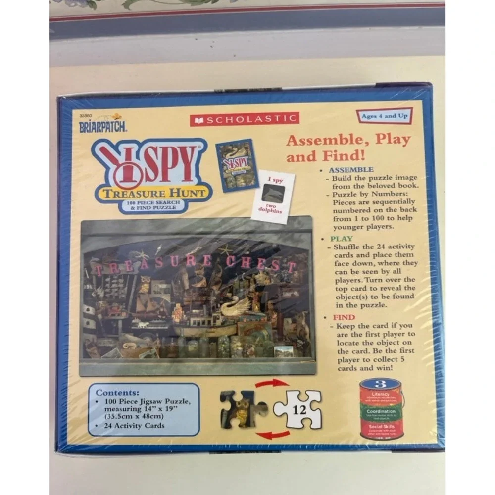 Briarpatch I Spy Treasure Hunt 100 Piece Search and Find Puzzle Scholastic 33860